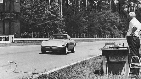 Opel Elektro GT 1971 op Hockenheimring