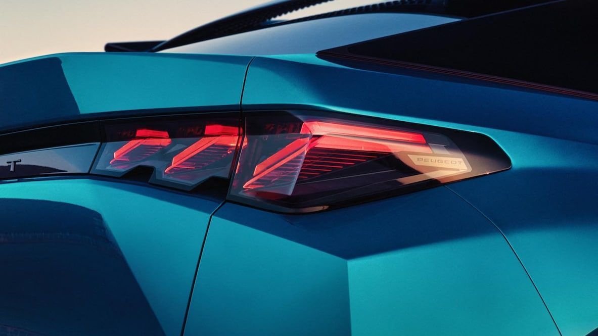 Achterlicht rechtsachter van de Peugeot e-3008