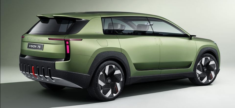 De Skoda Vision 7S heeft 7 zitplaatsen