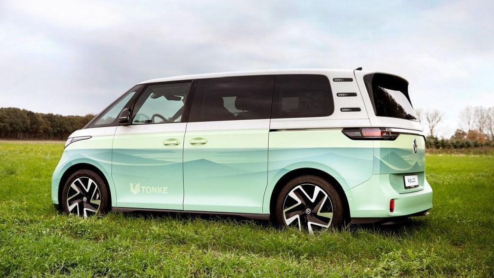 e-camper Tonke ID.Buzz zijaanzicht