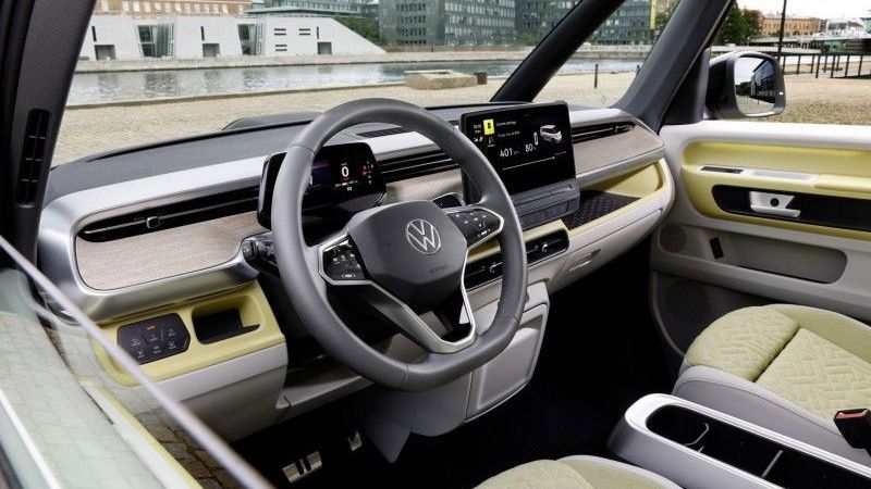 Interieur voorin van de Volkswagen ID.7