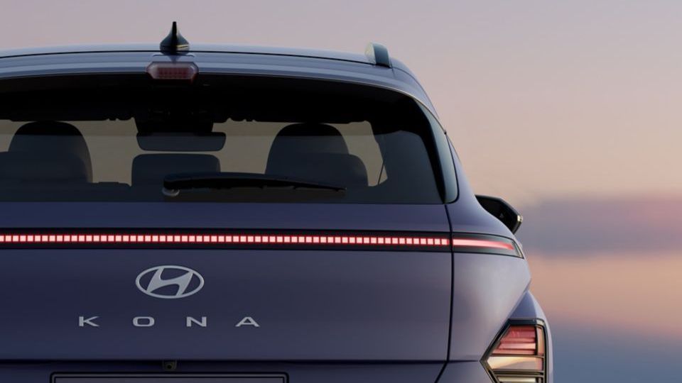 Hyundai KONA model 2023 verlichting met pixelaccenten