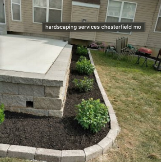 A picture of a landscaping service in chesterfield mo