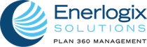 El logotipo de Enerlogix Solutions Plan 360 Management