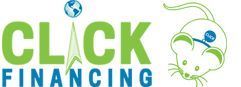 The logo for clack financing shows a mouse with a key in its mouth.