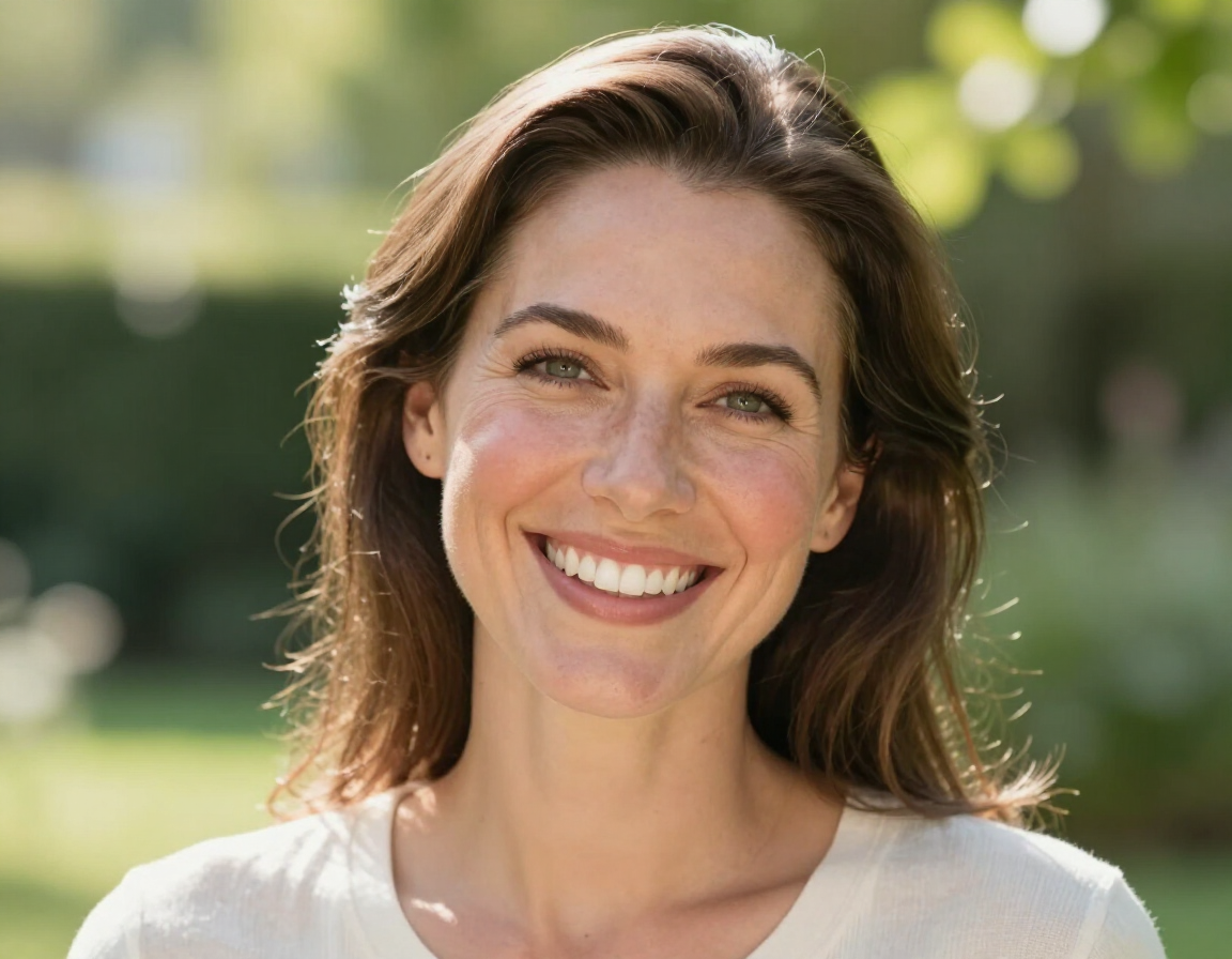 Donna con sorriso perfetto