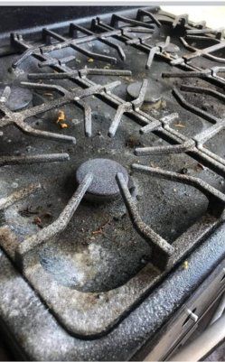 Before Stove Cleaning – Orem, UT – Vidal Cleaning Services