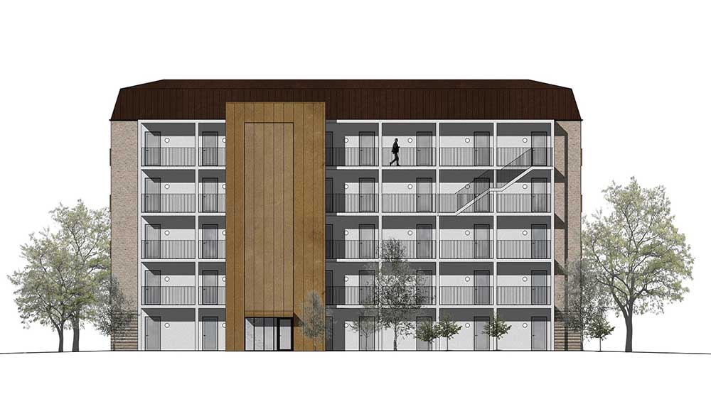 front tegning af sigurdsgade