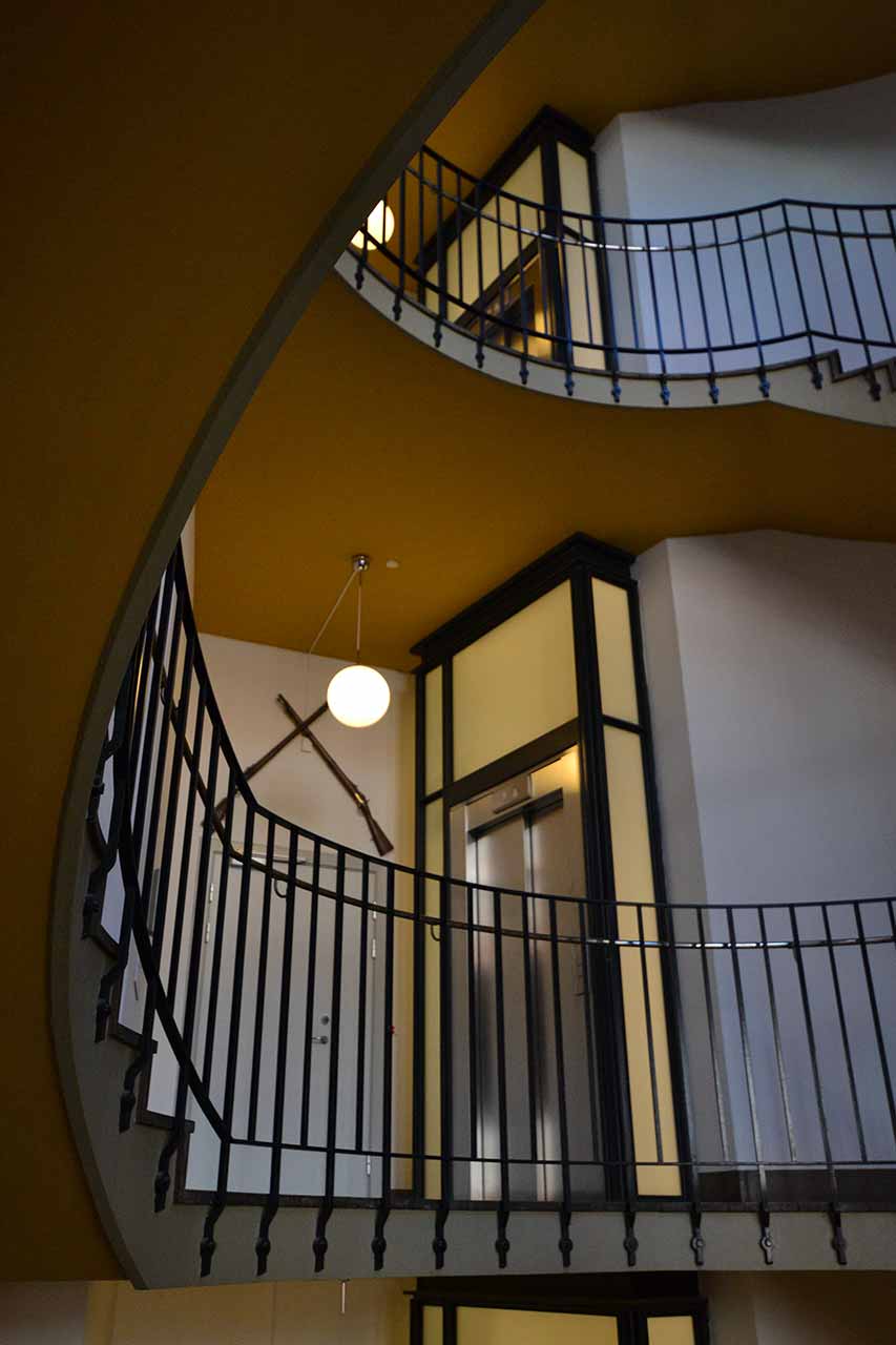 forsvarsministeriet med nyt etableret elevator