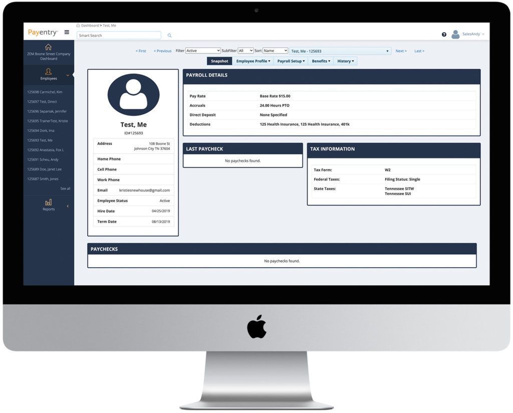 An apple computer monitor with a resume on the screen