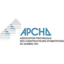 The logo for apcha association provinciale des constructeurs d' habitations du quebec inc.
