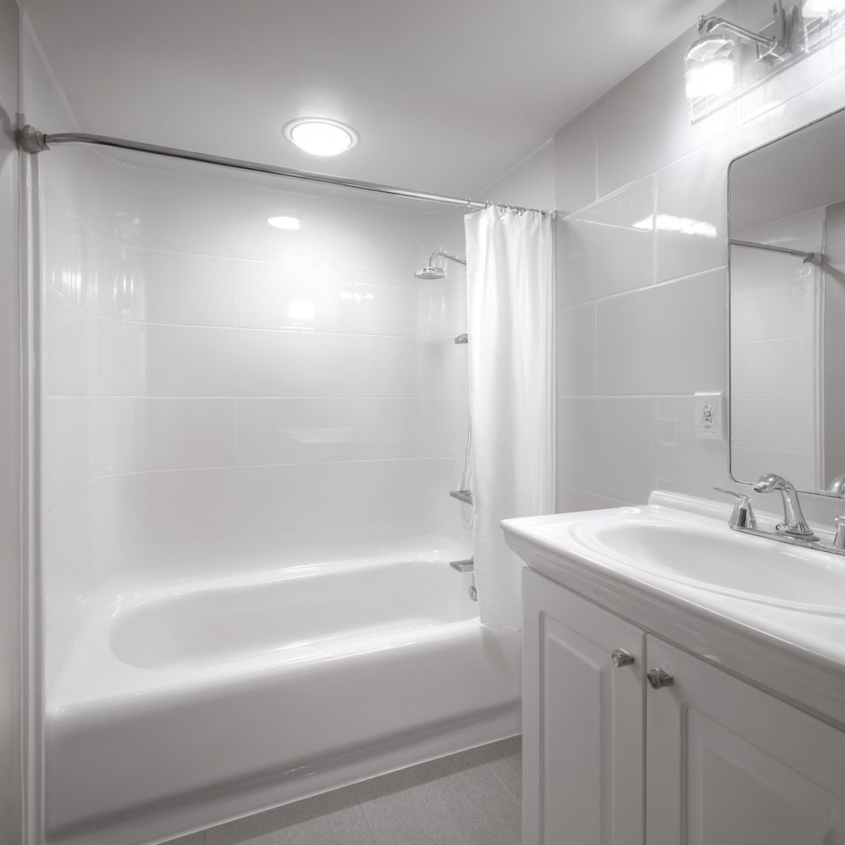 military housing bathroom refinishing