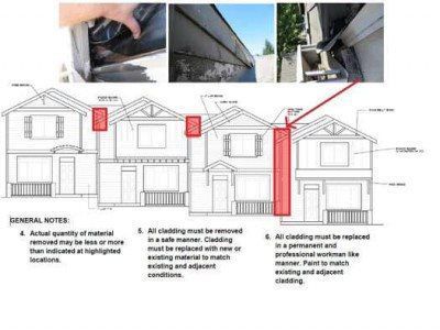 A drawing of a house with a lot of windows