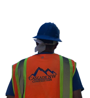 A man wearing a cascade nw construction vest