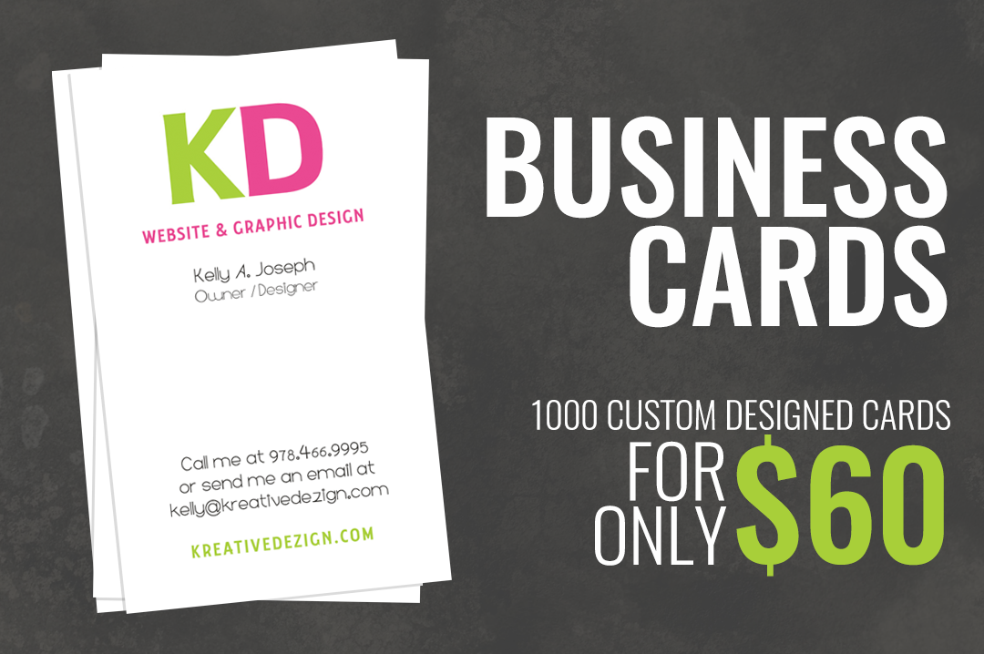 A business card that says kd on it