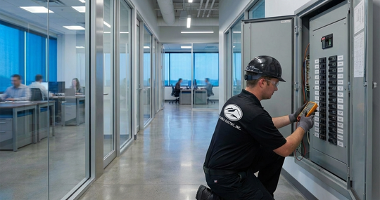 electrician doing electrical repairs