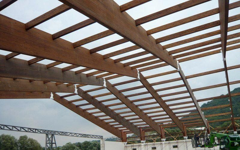 realizzazione copertura per palazzetto