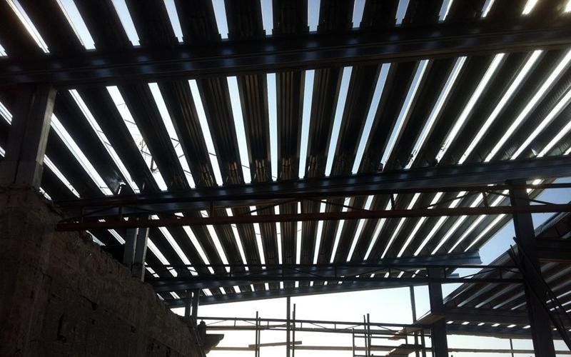 copertura in acciaio zincato