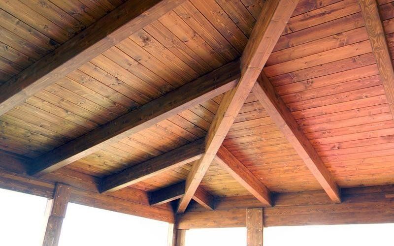 tetto in legno per gazebo