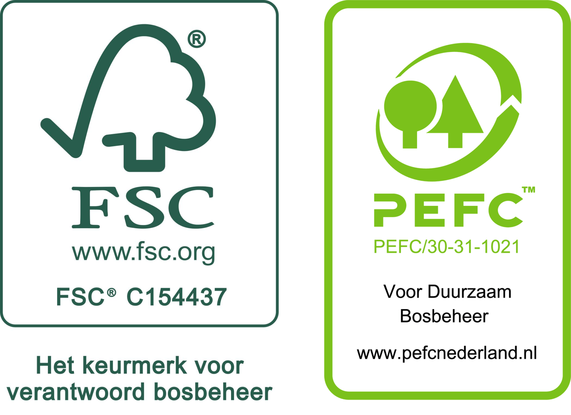 FSC PEFC certificering