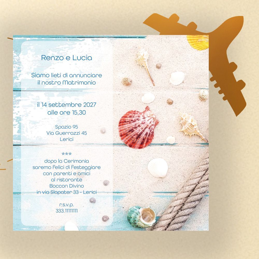 partecipazioni matrimonio brezza marina