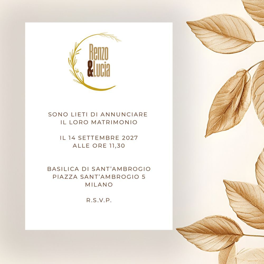 partecipazioni matrimonio eleganti personalizzate
