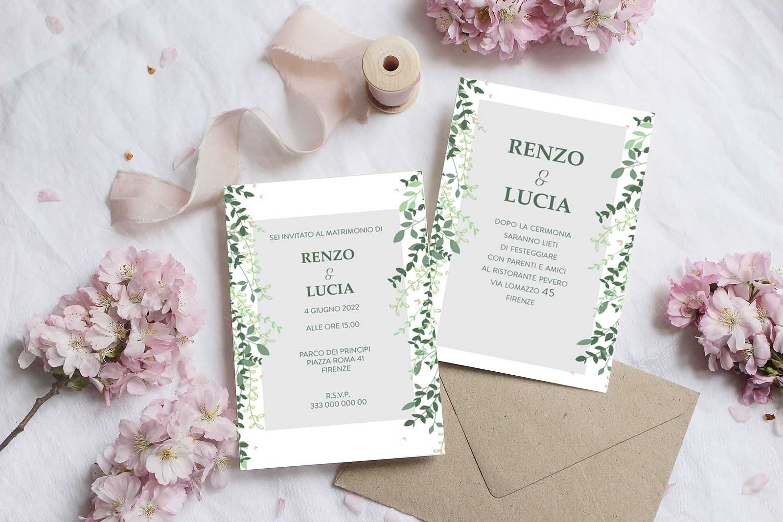 partecipazione di nozze