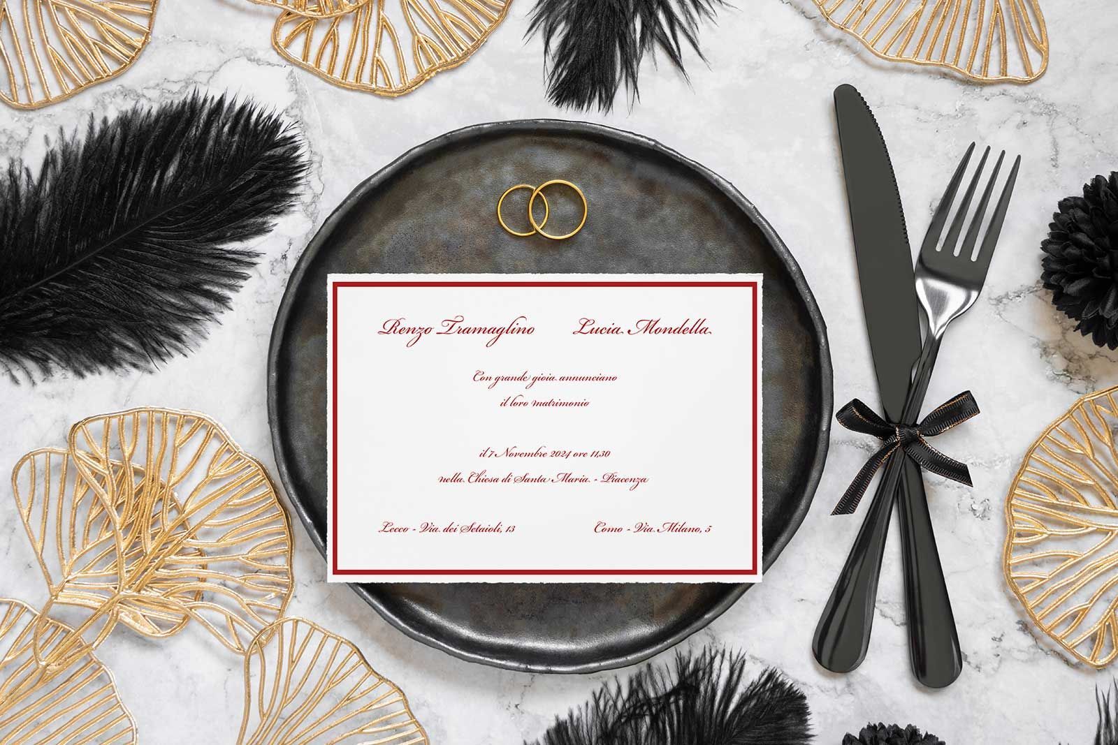 partecipazione di nozze