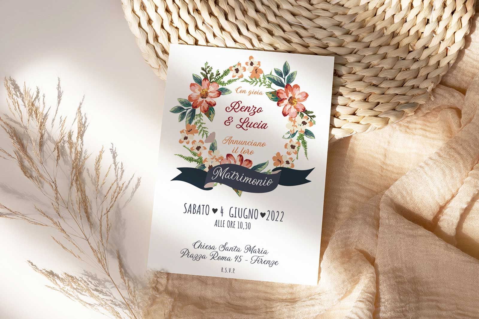 partecipazione di nozze