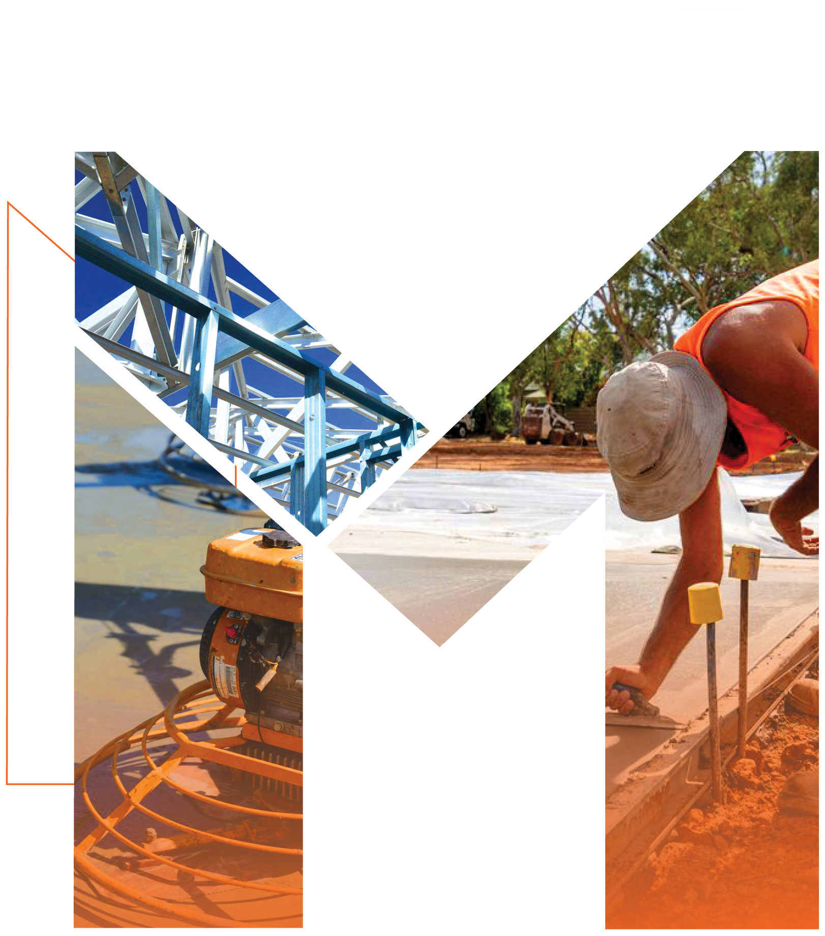 Construction workers in an 