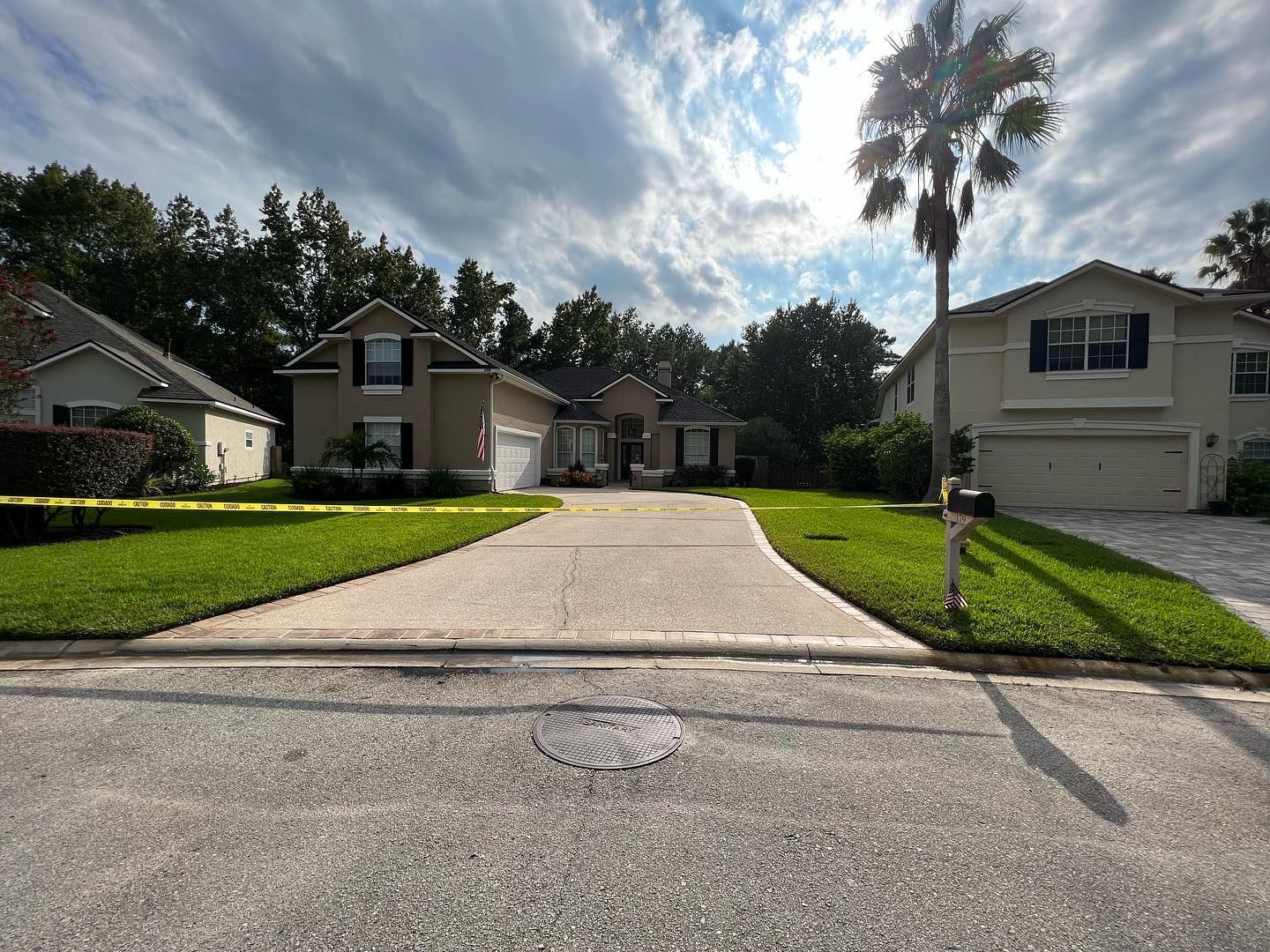 House with Palm Tree | Jacksonville, FL | Coastal Pressure Washing