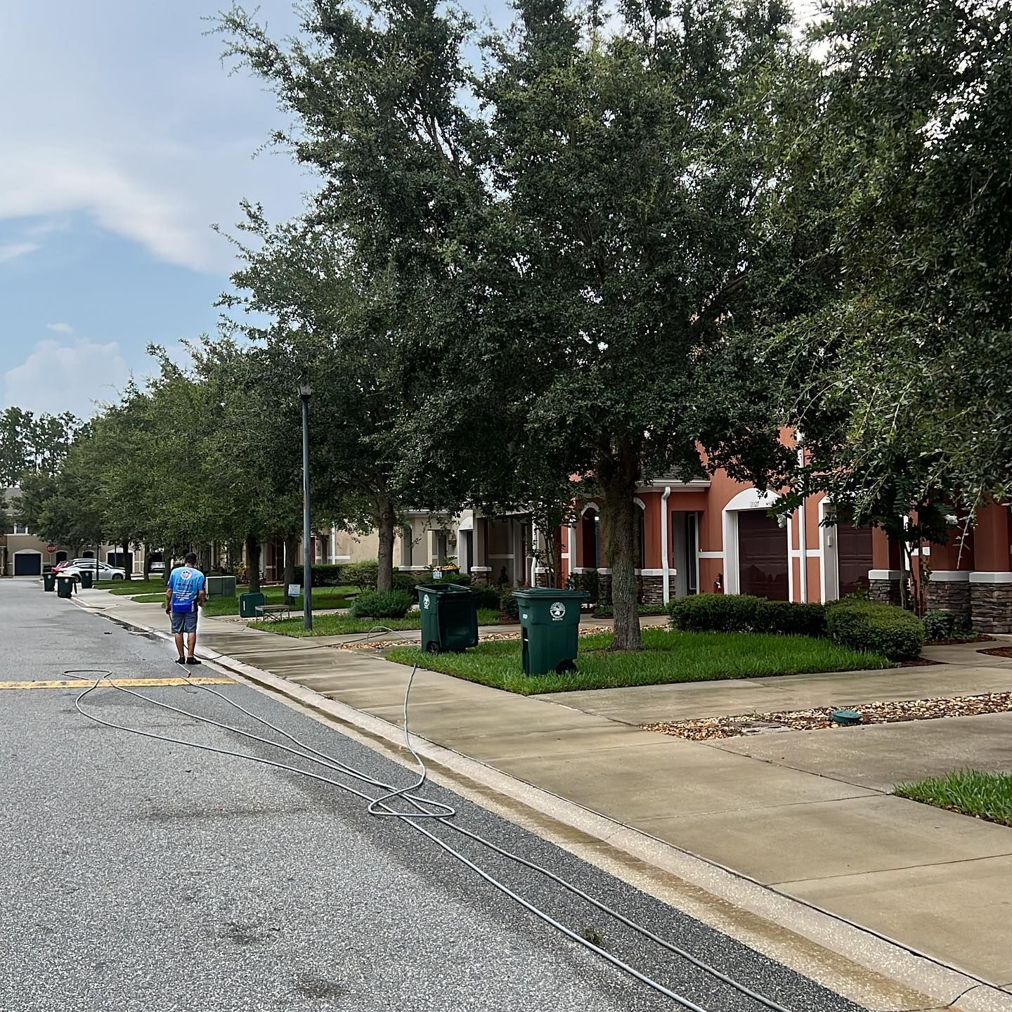 Man Walking Down The Street | Jacksonville, FL | Coastal Pressure Washing