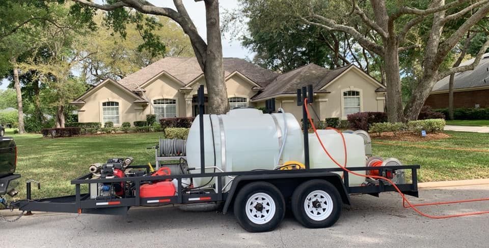 Trailer with Tank Attached | Jacksonville, FL | Coastal Pressure Washing