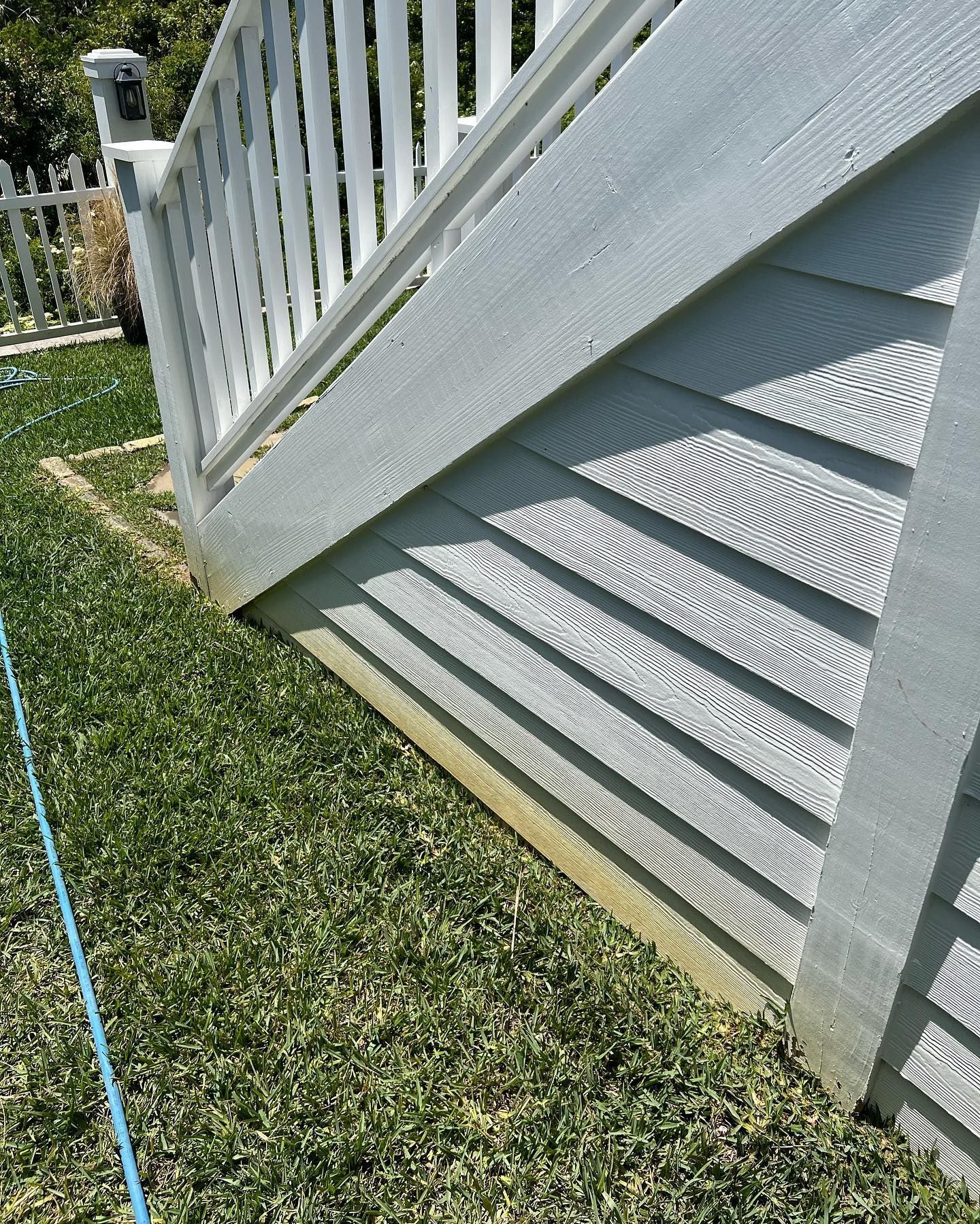 Staircase with White Railing | Jacksonville, FL | Coastal Pressure Washing