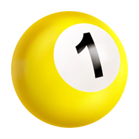 Number One Billiards Ball