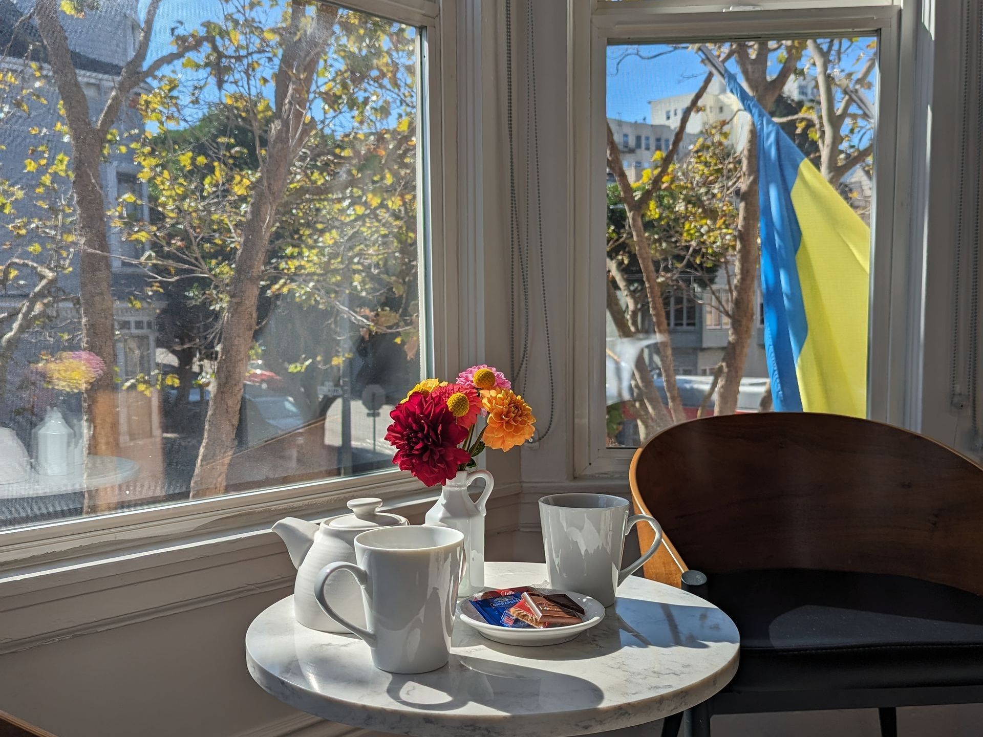 Tea by the window