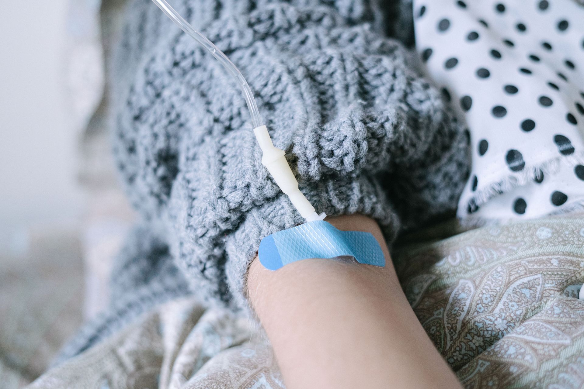Person getting IV Terapy