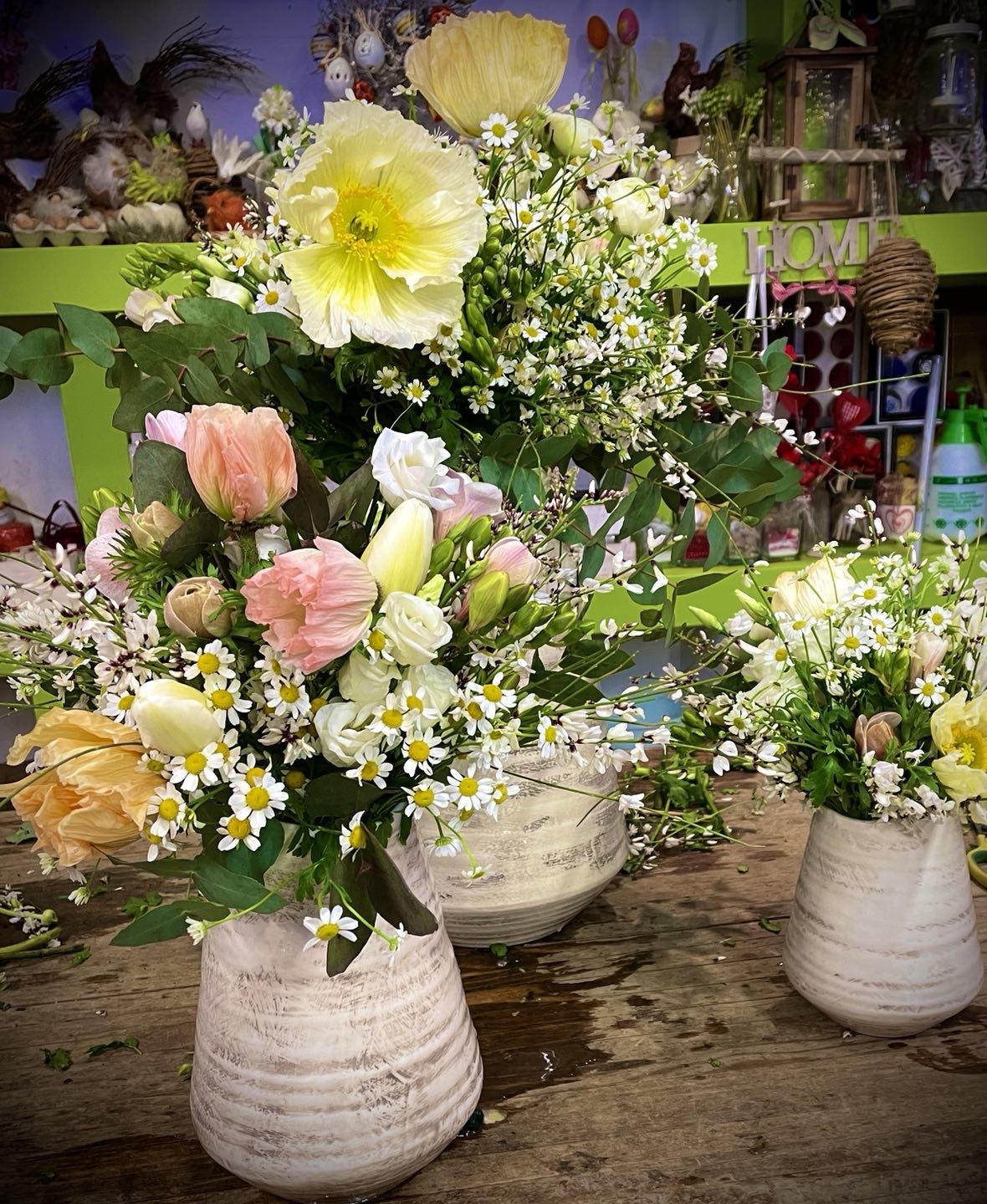 Vasi con fiori