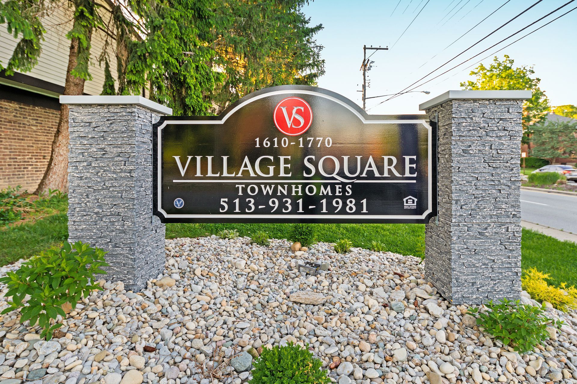 Village Square Street Sign