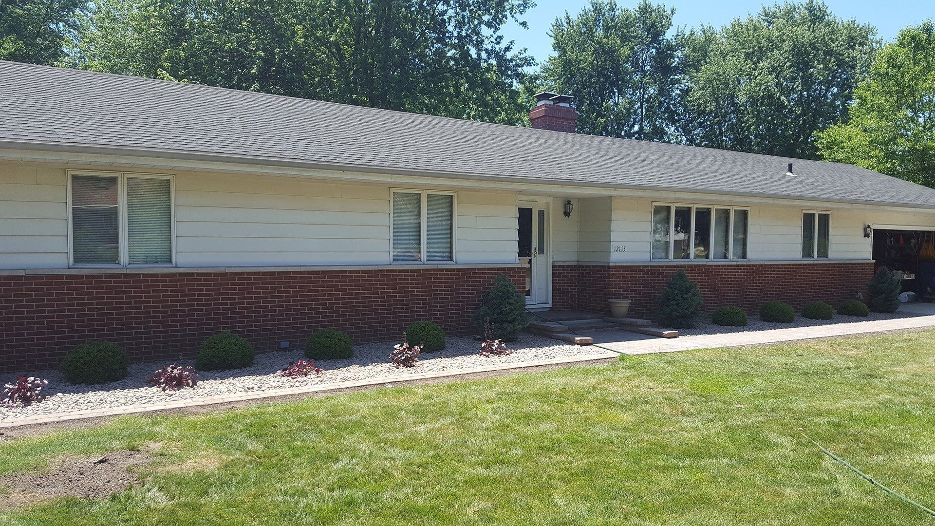 Front Yard with Shrubs and Trees — Dyer, IN — Star Landscaping