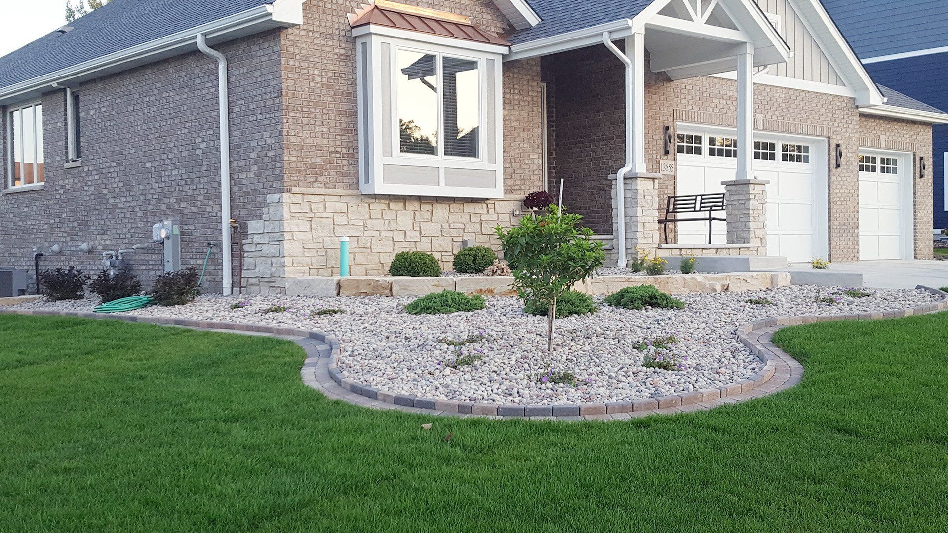 Stone Edging for Trees Outside the House — Dyer, IN — Star Landscaping