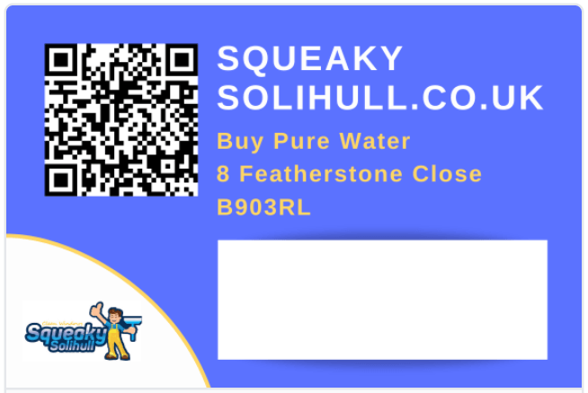 Buy Pure Water card - Squeaky Solihull