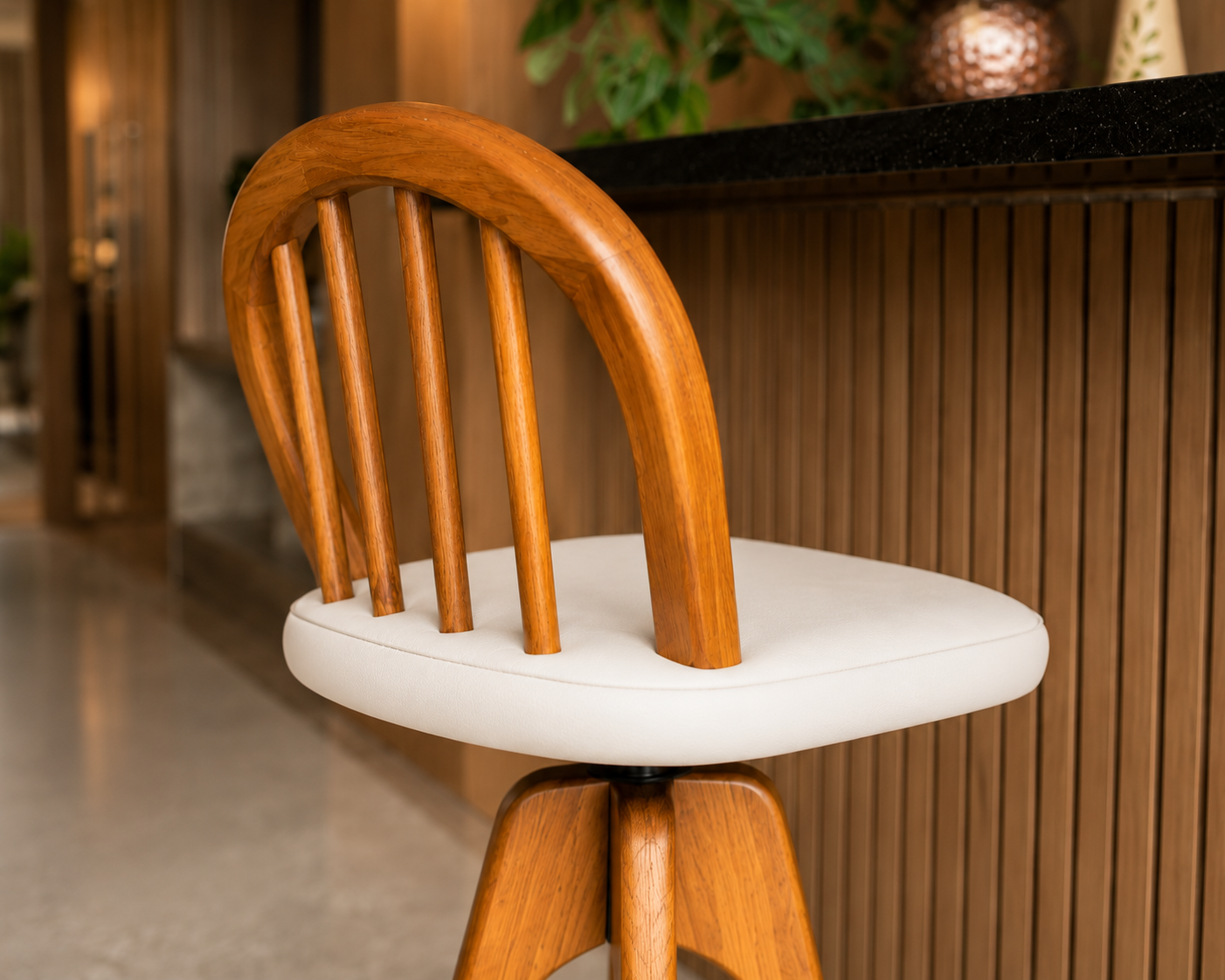 Banqueta Comfort Branco Liso