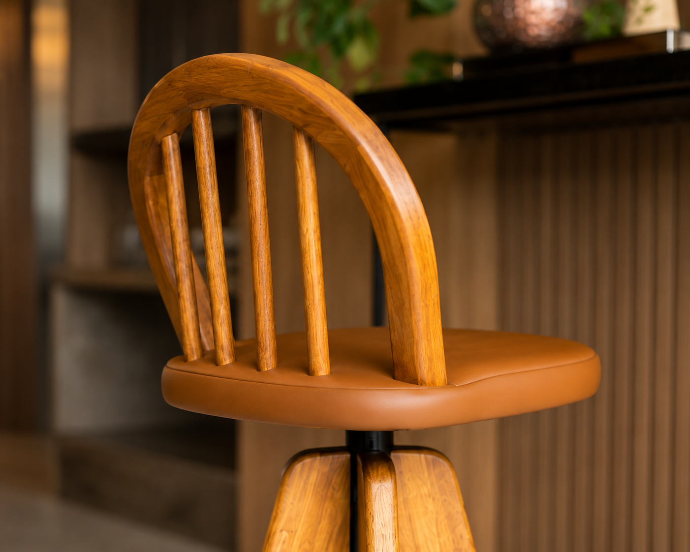 Banqueta Comfort Caramelo Liso