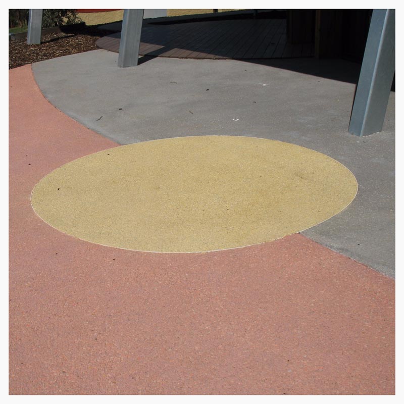Colored concrete flooring