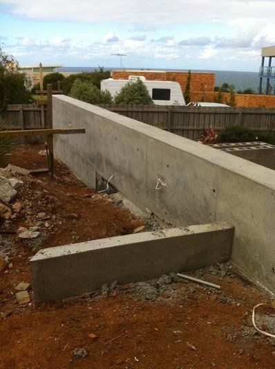 View of Concrete Walls