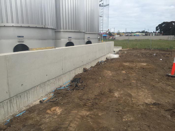 View of Concrete Walls