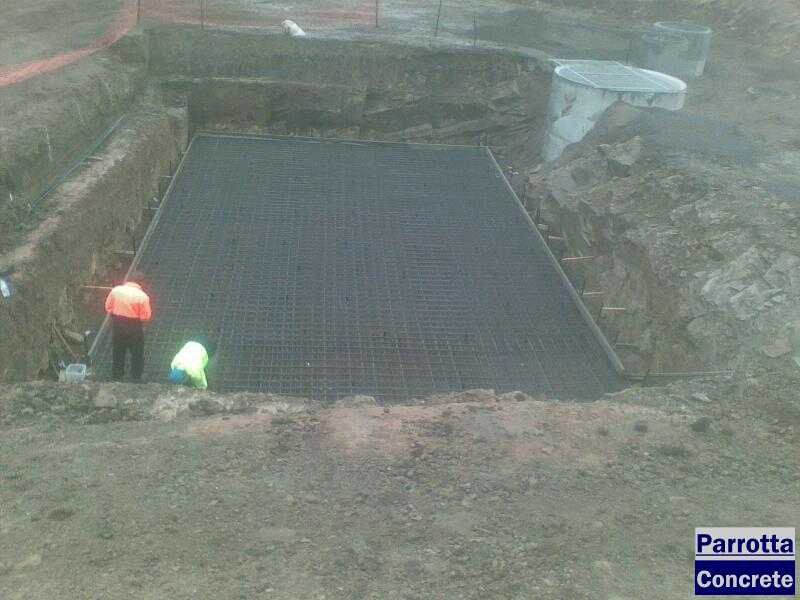 Concrete construction in progress