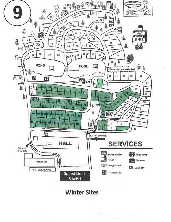 Site Maps showing winter site locations.