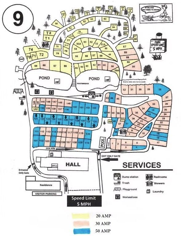 Site Map showing Amp power per site.